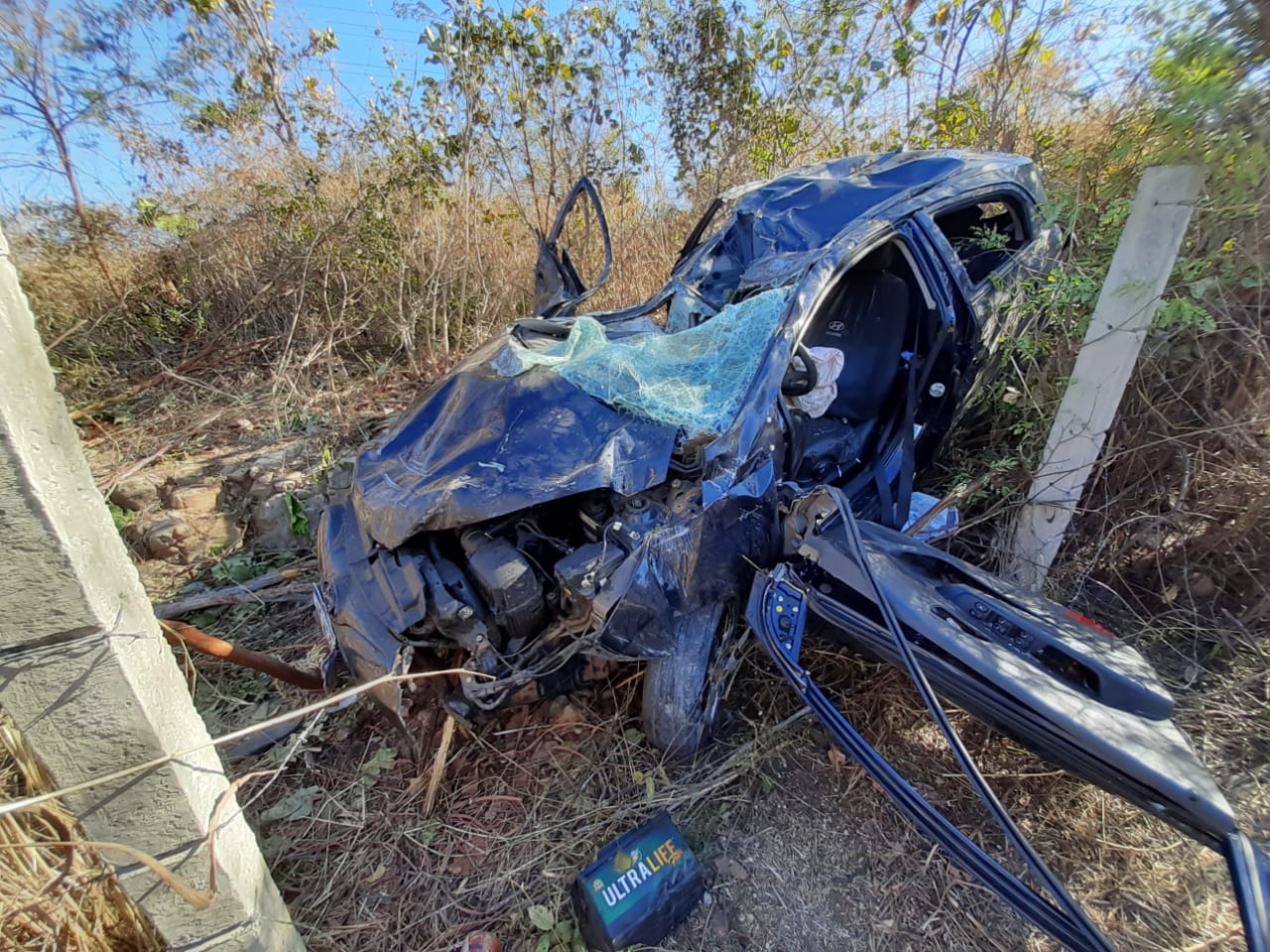 Veículo envolvido no acidente em Floriano